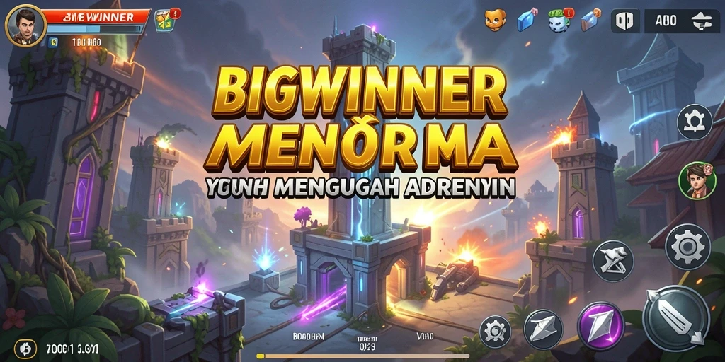 Tampilan gameplay seru dari BIGWINNER dalam kategori Tower Defense.