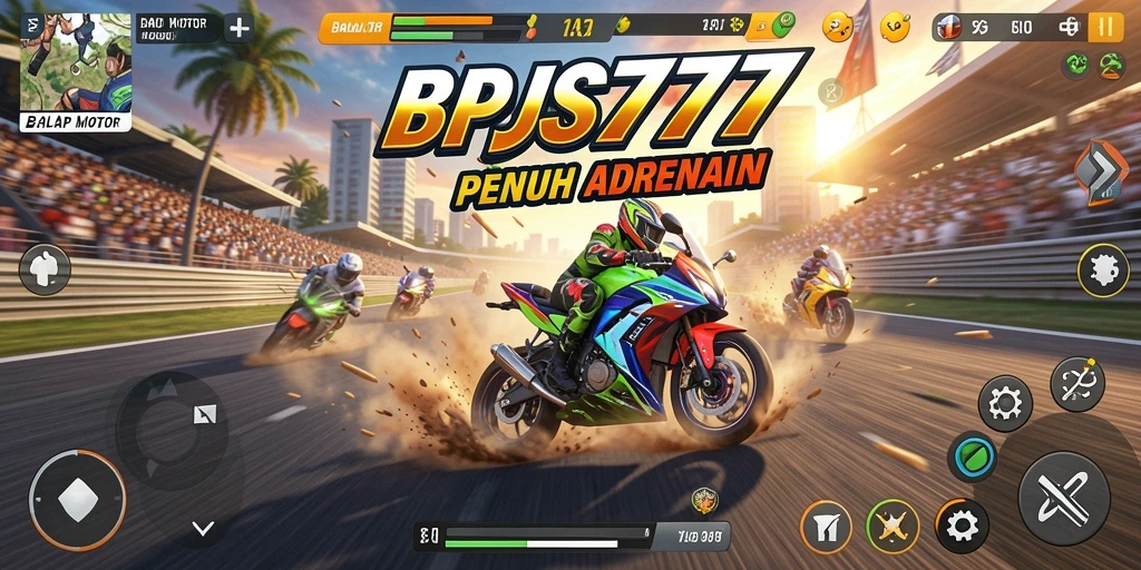 Gameplay seru balap motor di BPJS777 dengan visual menawan.