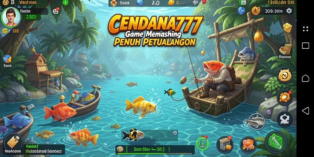 Tampilan gameplay CENDANA777 yang menakjubkan saat memancing.