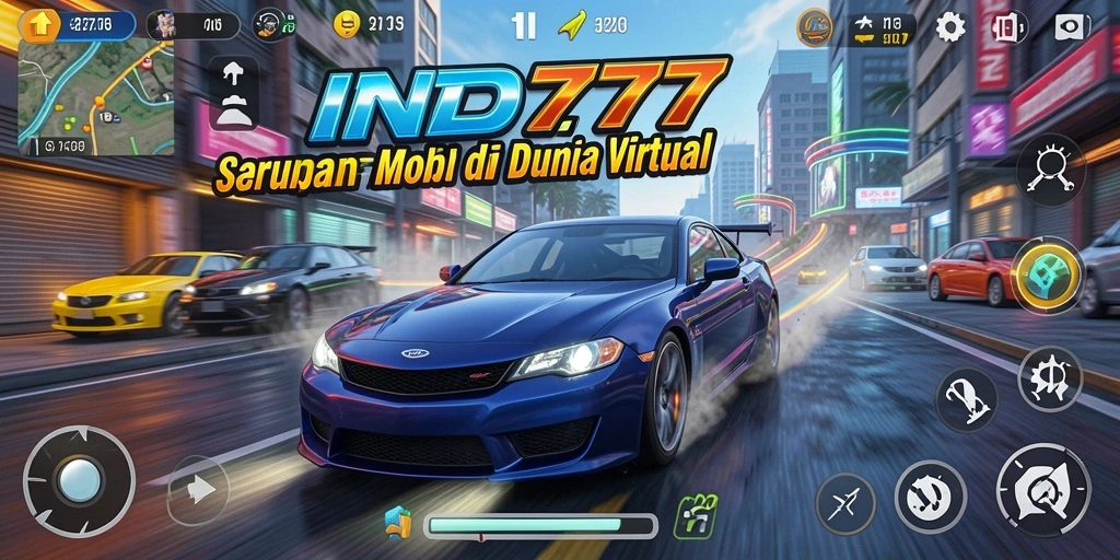 Screenshot menunjukkan aksi balapan cepat dan mobil yang mendebarkan.