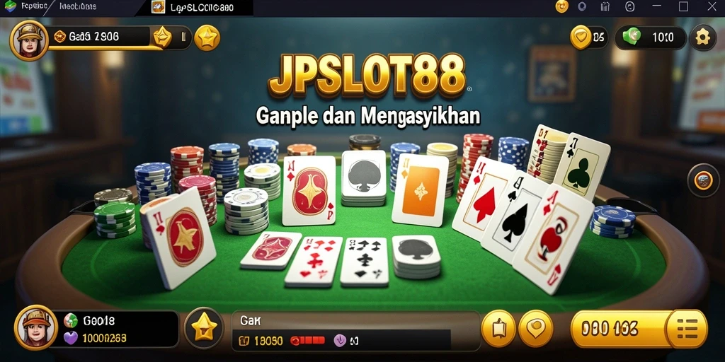 Tampilan gameplay Gaple yang menarik dan interaktif di JPSLOT88.