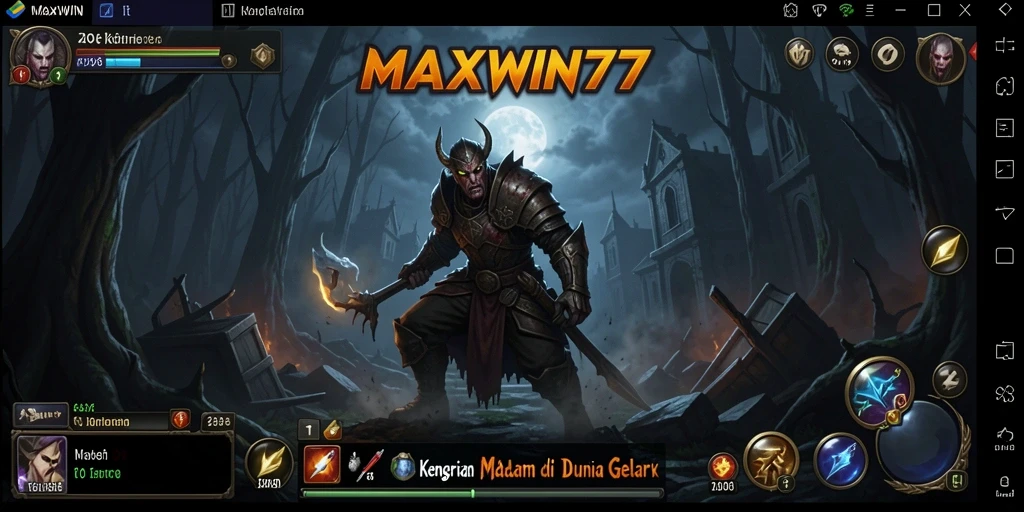Tangkapan layar gameplay menampilkan suasana Horror yang mencekam.