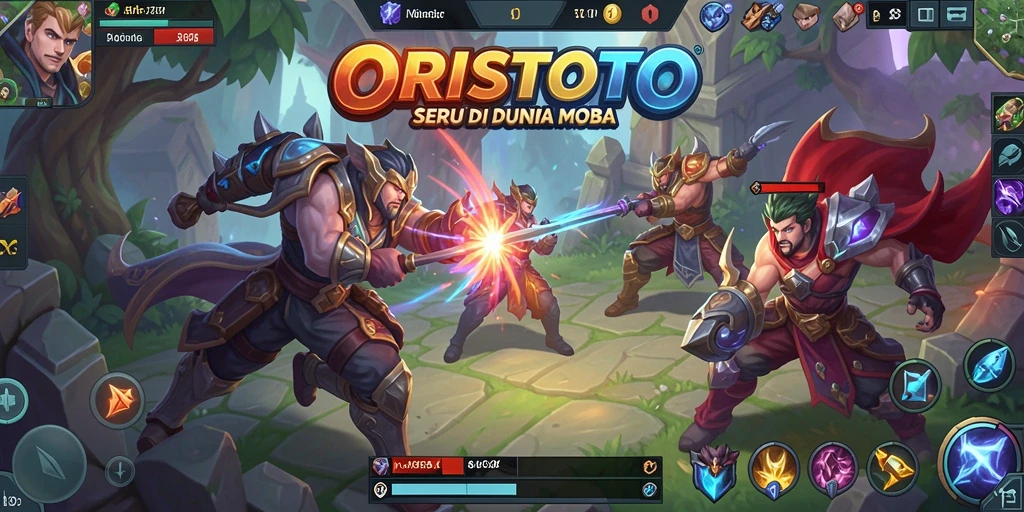 Gameplay mendebarkan di ORISTOTO dengan pertarungan tim.